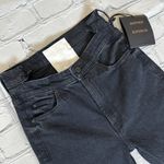 #37 NWT MOTHER Superior The Dazzler Shift Jeans Black Size 24 Photo 5