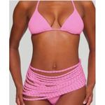 SKIMS  Barbicore Plus Curvy Limited Edition Rhinestone Strappy Swim Skirt Pink Photo 1