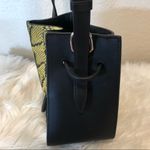 3.1 Phillip Lim Soleil Mini Leather Drawstring Bucket Bag- Lemon/BLK Snake Print Photo 6