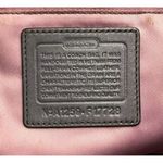 Coach  Olive Green Patent Leather Shoulder Bag Silver Hardware Photo 6