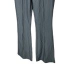 ThatsSoFetch That's So Fetch Women's Gray Pinstripe‎ Flare Pants Tailored Trouser Photo 2