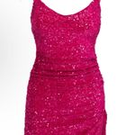 Princess Polly Hot Pink Sequin Dress Photo 0