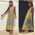 ZARA Multicolor Patchwork Sleeveless Lightweight Cotton Midi Dress Size Medium Photo 2