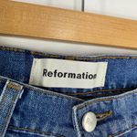 Reformation Blue Denim Celtic Cynthia High Pintuck Relaxed Fit Jeans Womens 26 Photo 5