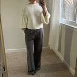 Active USA  Gray pinstriped wide leg pants. S Photo 6
