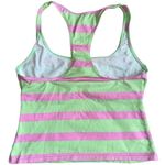 Ralph Lauren  Sport Women’s Size 8 Pink Green Striped Racerback Tankini Swim Top Photo 1