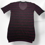 Burberry  London Knit Mini Dress Striped Purple Black Short Sleeve S Photo 3
