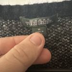 Wild Fable Women’s Cropped Sweater Size Medium Black White Bow Knit Long Sleeve Photo 13