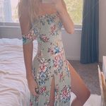 Green Floral Maxi Multiple Photo 0