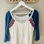 Free People  Ritu Embellished Boho Top Sz Small Photo 7