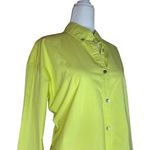 Araminta James Portugal Shirt in Limoncello Large Womens Button Down Top Green Photo 6
