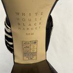 White House | Black Market  Cecilia Slide Sandal Heel Black & Tan Animal Size 9.5 M Photo 6