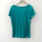 Talbots Y2K Vintage Slub Cotton V Neck Tee Womens S Cap Sleeve T-Shirt Basic Photo 5