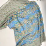 Gauzy Scarves Set of 5 Mixed Long Infinity Paisley Fringe Raw Edge Floral Plaid Purple Photo 4