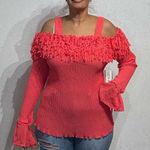 Kaelyn Max II Hot Pink Long Sleeve Blouse Sz 3X NWT Photo 0