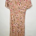 Velvet Tees Velvet Pink Floral A Line Midi Dress Sz ? Small Photo 6