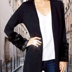 Thalia Sodi  Womens Faux Fur Cuff Cardigan Photo 13