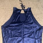 Rails  Solene Satin Midi Sheath Slip Dress Navy‎ Blue XS Photo 7