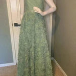 Say Yes To The Prom  Juniors 3D Rosettes Skirt Shirred -Top Gown Prom Dress. Photo 10