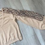 Free People Sweatshirt senorita crop pullover embroidered womens Cream (xsmall) Photo 5