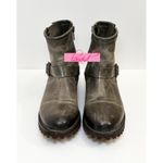 FREEBIRD by Steven Freebird Steven Biker Stone Leather Distressed Ankle Moto Edgy Combat Lug Sole 7 Photo 2