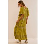 Free People Bohemian Witchy Dream On Maxi Dress Green XS NEW Crochet Gauze Fall Photo 12