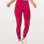 Lululemon  ruby red‎ reveal tight interconnect 25.5”leggings size 10 Photo 5