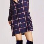 ZARA  Plaid Flannel Tunic Shirt Dress size M Photo 0