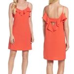 Felicity & Coco Isabella Ruffle Trim Dress XL Slipdress Fire Coral New Orange Photo 2