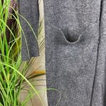 matty m  Gray Ribbed Knit Open Front Duster Sweater M Photo 4