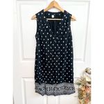 Old Navy  Dress Womens Size M Black White Sleeveless VNeck KneeLength Patterned Photo 1