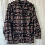 Chico's Design vintage cotton print shirt jacket, size 1 (medium/8) Photo 0