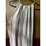 Joie  size M 100% silk sundress striped navy white. Photo 4