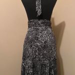 Heart Moon Star vintage Y2K silk halter dress Black Size M Photo 5