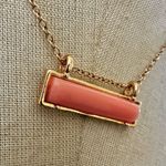 Gen 3 Jewels gold rose colored bar necklace Pink Photo 7