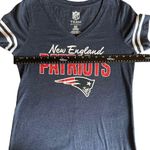 NFL New England Patriots Womens T-Shirt size Small  Team Apparel V Neck Blue Photo 4