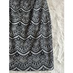 Jessica Simpson Woman Dress Black & White Overlay Printed Sleeveless SZ 6 Photo 2