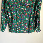 Diane Von Furstenberg Vintage  printed button down shirt Photo 6