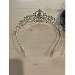 Silver tone Rhinestone Tiara Crown Headband Hair Comb‎ Wedding Bridal Princess Photo 2