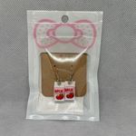 Handmade Strawberry Milk Carton Earrings White Photo 4