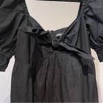 EXPRESS  Black Baby Doll Puff Sleeve Mini Dress Photo 3