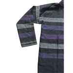 Lemlem 100% merino wool womens large lilac hooded poncho shirt NEW Photo 4