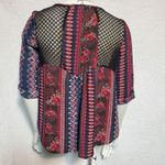 Rewind  Patterned Top with Lace (S) Photo 3