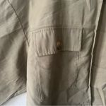 ZARA Ruffle Military Green Cardigan Size M Photo 1