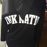 PINK - Victoria's Secret Pink Nation mesh v-neck sweatshirt Photo 1