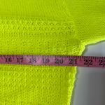 Abound  long sleeve cropped knit sweater, highlighter‎ yellow, size XXS Photo 5