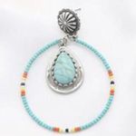 Women's Turquoise Western Style Stone Earrings Photo 0