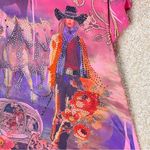 Imperfect cowgirl top western country tunic bling top 90s Y2K artsy rodeo tunic Pink Photo 2