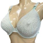 Victoria's Secret Sexy Tee Lace Unlined Demi Bra Mint Green Foil Stars size 36D Photo 0