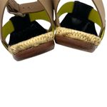 Loeffler Randall  Fawn Ankle Strap Sandal Leather Raffia Size 6 Photo 6